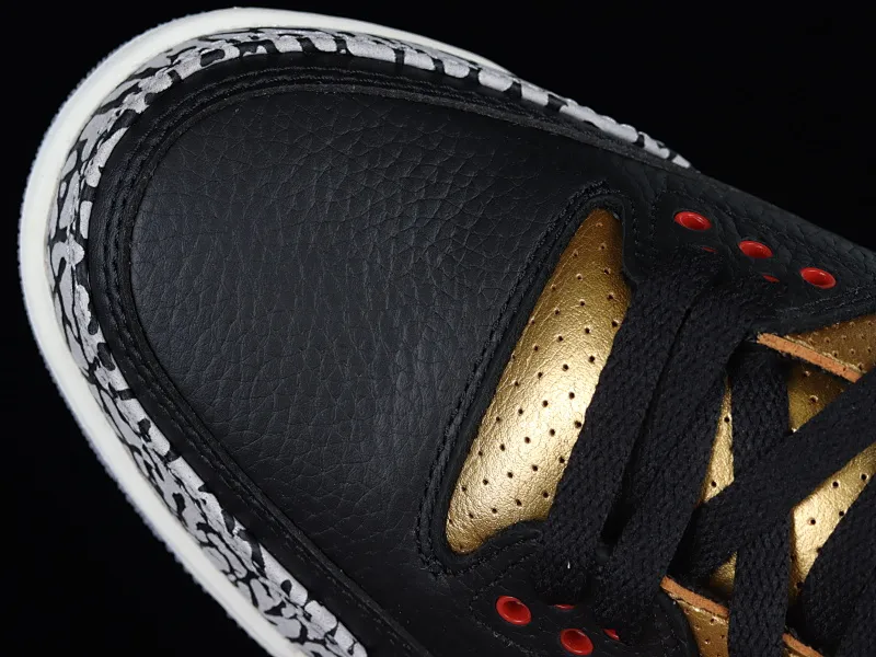 All categories Air Jordan Jordan series basketball shoes Air Jordan 3 Air Jordan 3 Retro "Black Gold" AJ3 Joe 3 black gold cement CK9246-067
